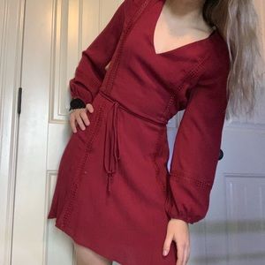 Red/maroon Charlotte Russe dress